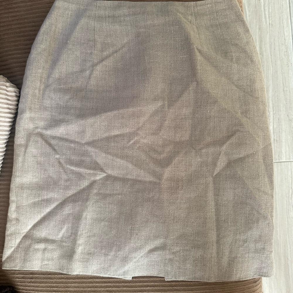 Beige Pencil Skirt
